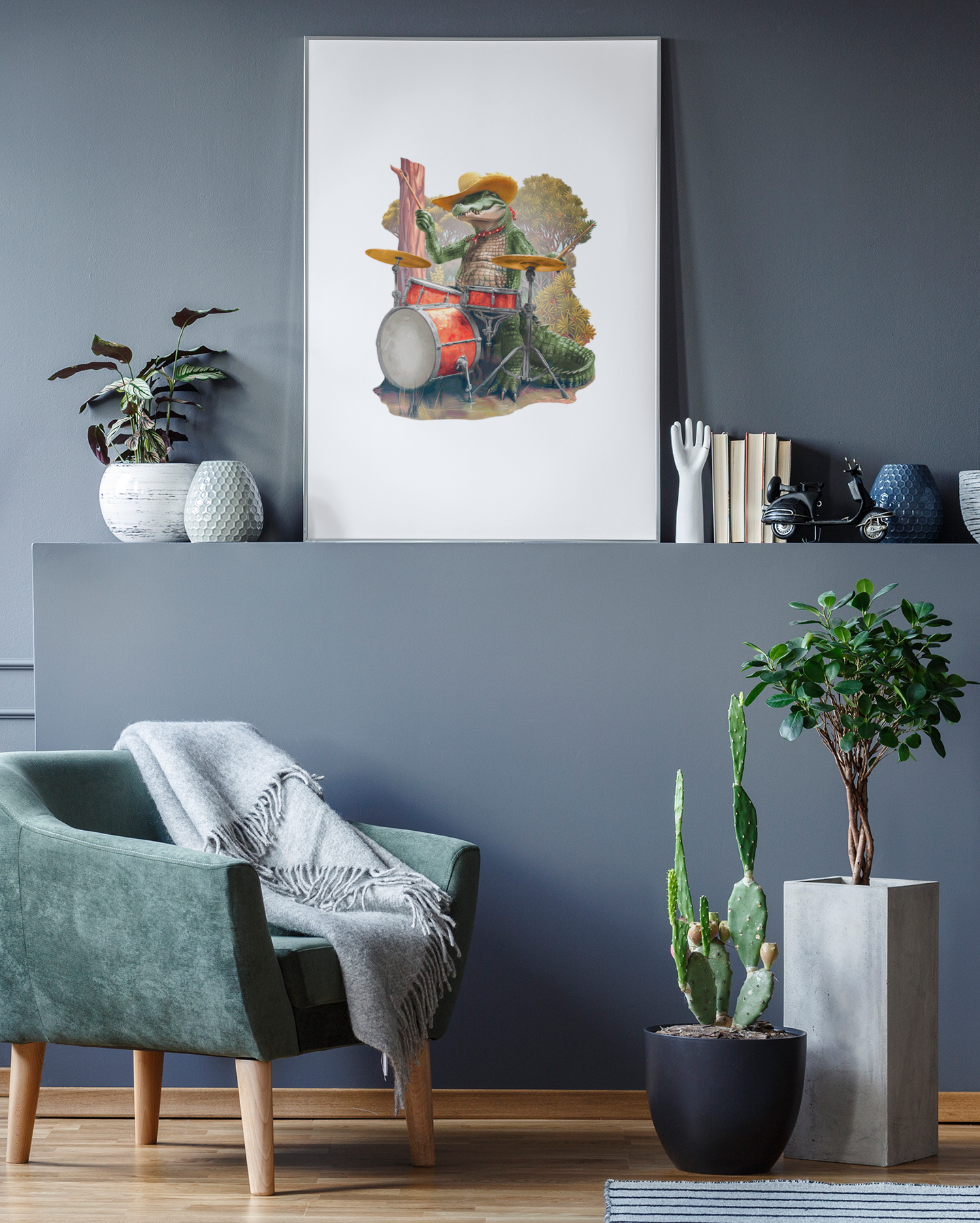 Cocodile Drum Beat Puzzle Art Australia