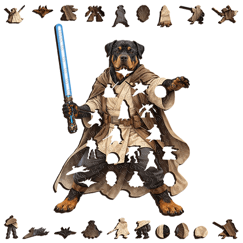 Rottweiler Galaxy Sentinel ~ Decorative Wooden Puzzle Puzzle Art Australia