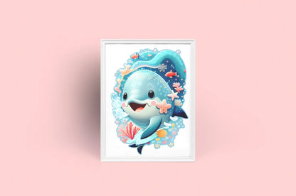 Happy Dolphin Puzzle Art Australia