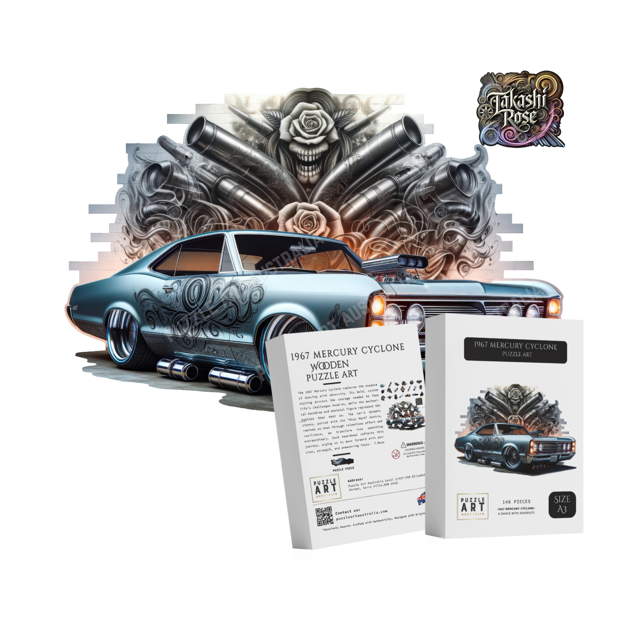 Mercury Rising Puzzle 1967 Mercury Cyclone - Puzzle Art Australia – Wholesale Puzzle Art ...