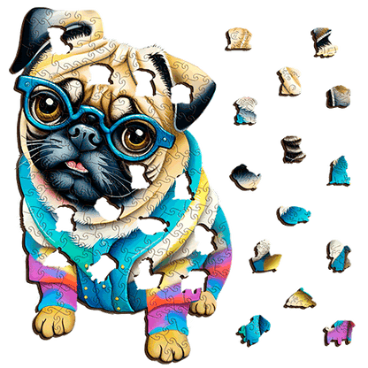 Professor Pug Puzzle Art Australia