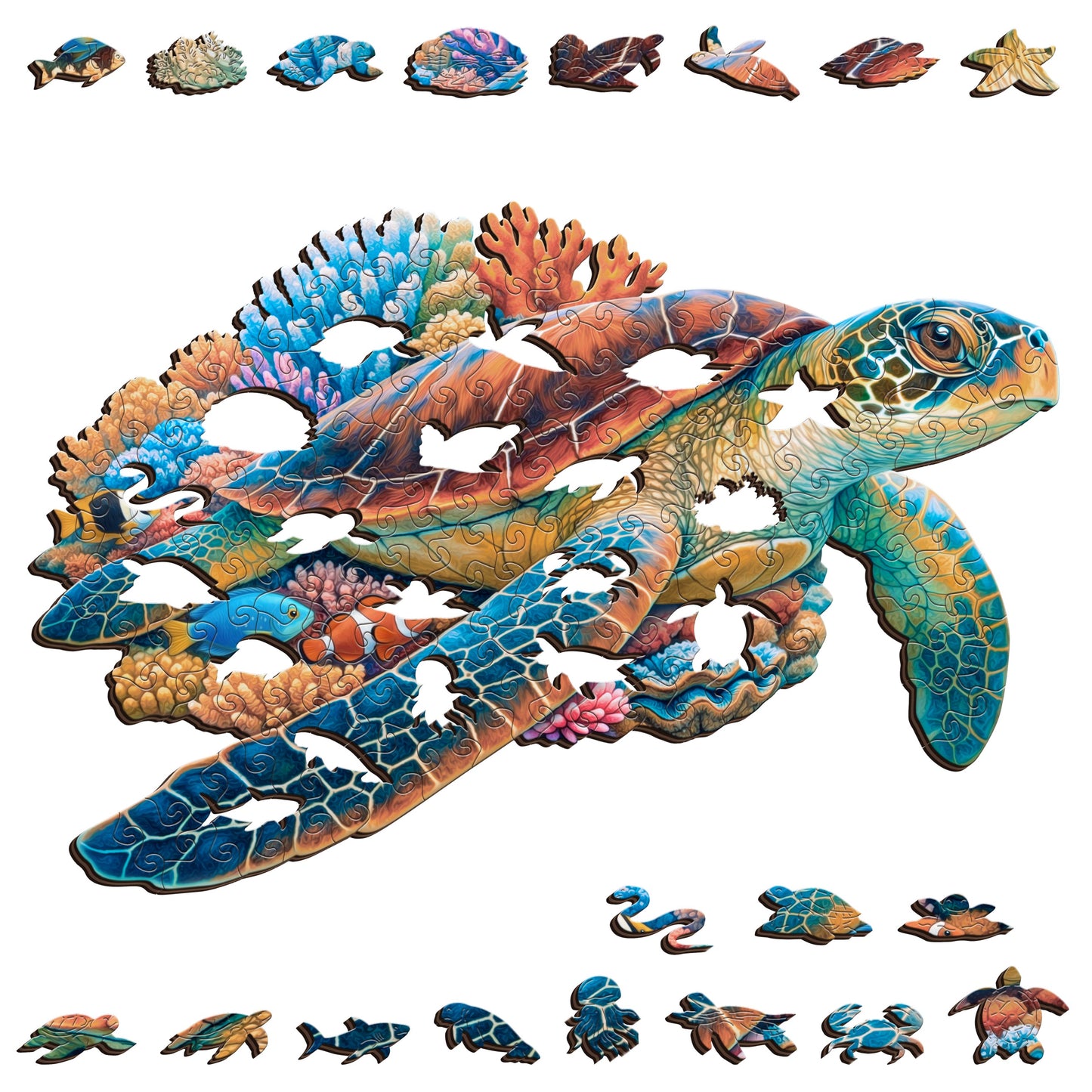 Reef Turtle Wooden Puzzle