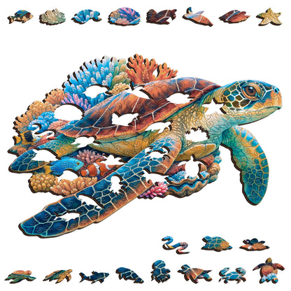 Reef Turtle Wooden Puzzle