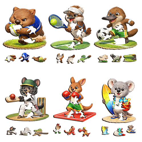 Aussie Animals Wooden Puzzle