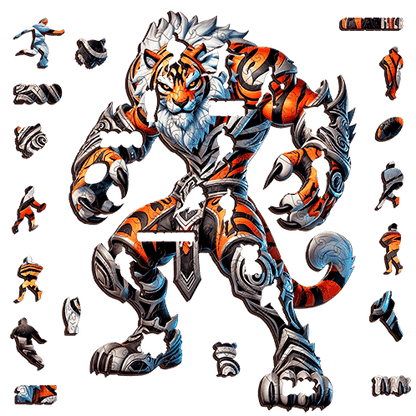 The Shadowfang Tiger-Inspired Puzzle – Wests Gladiator Character for Footy Fans Puzzle Art Australia