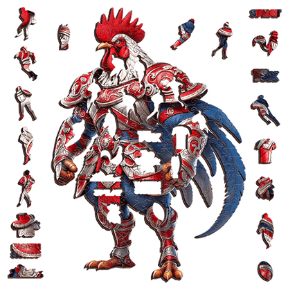 The Crimson Roosters-Inspired Warrior Puzzle – Sydney Rugby League Fans Gift Puzzle Art Australia