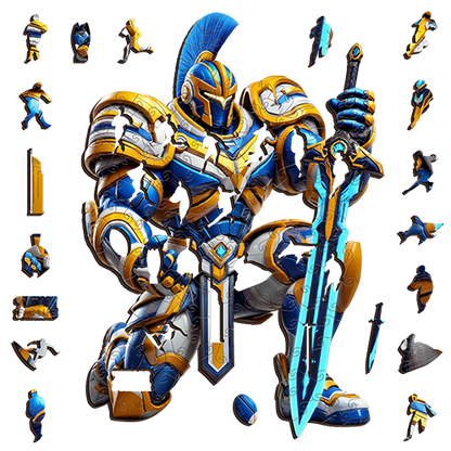 "Titans Warrior Puzzle – Gold Coast Gladiator-Inspired Artwork" Puzzle Art Australia