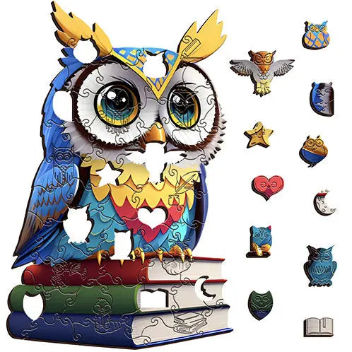 Book Owl Puzzle Art Australia