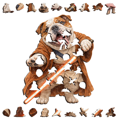 Bulldog Starforge Guardian ~ Decorative Wooden Puzzle