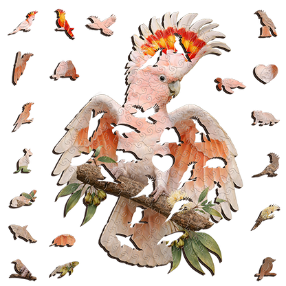 Major Mitchell's Cockatoo Wooden Puzzle