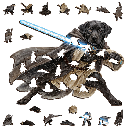 Labrador Cosmic Voyager ~ Decorative Wooden Puzzle