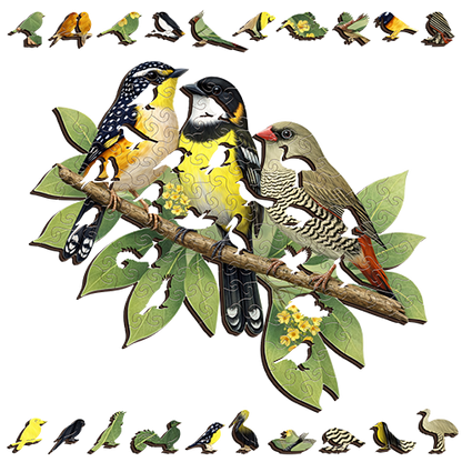 Australian Songbirds Wooden Puzzle