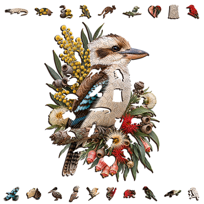 Kookaburra  Bushland Bloom Wooden Puzzle
