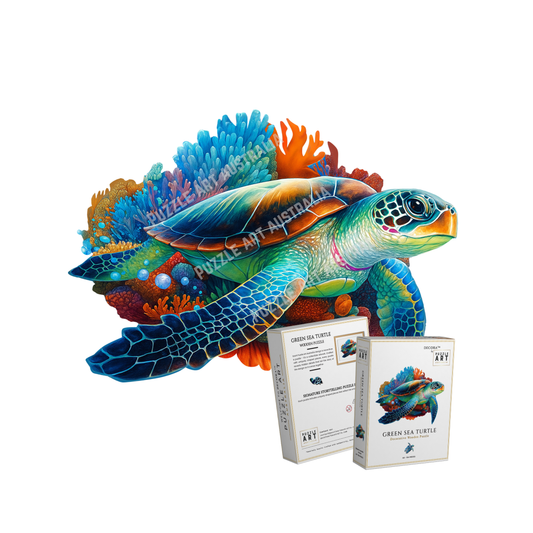 Green Sea Turtle Wooden Puzzle