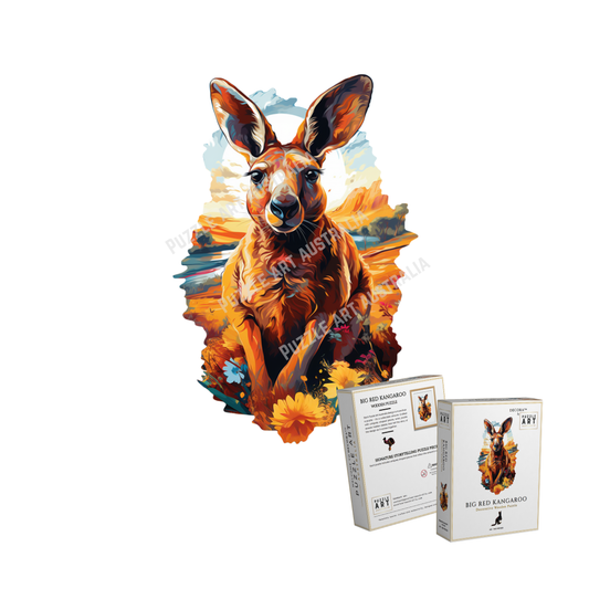 Big Red Roo Wooden Puzzle