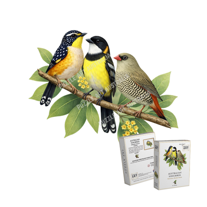 Australian Songbirds Wooden Puzzle