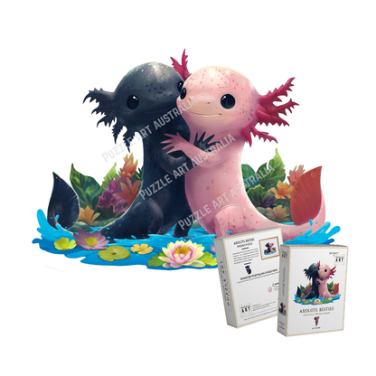 Axolotl BFF Wooden Puzzle
