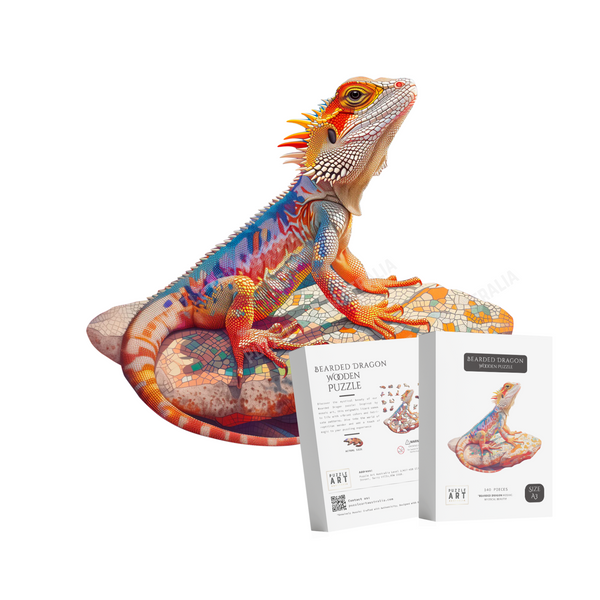 Bearded Dragon Wooden Puzzle