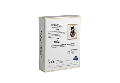 Tuxedo Cat Wooden Puzzle