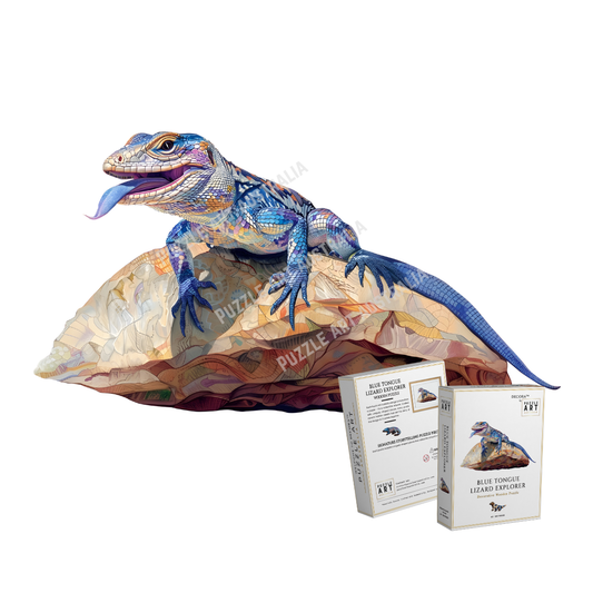 Blue Tongue Lizard Wooden Puzzle