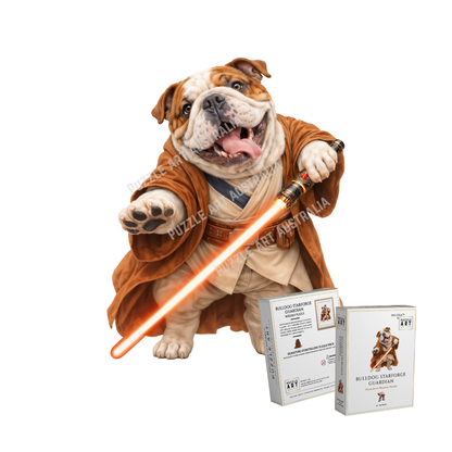 Bulldog Starforge Guardian ~ Decorative Wooden Puzzle