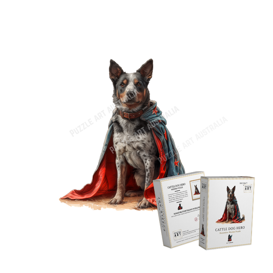 Cattle Dog Hero Wooden Puzzle