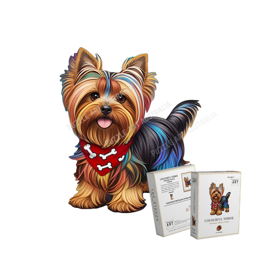 Colourful Yorkie Wooden Puzzle
