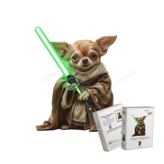 Cosmic Chihuahua Wooden Puzzle