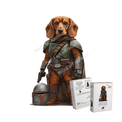 Dachshund Pawdalorian Wooden Puzzle