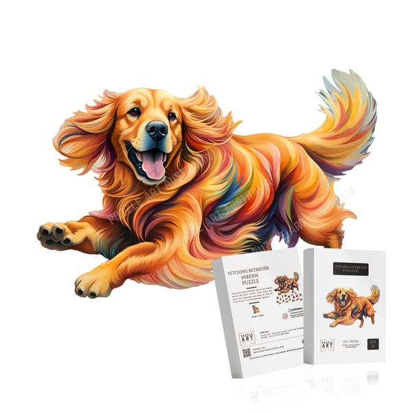Golden Retriever Wooden Puzzle