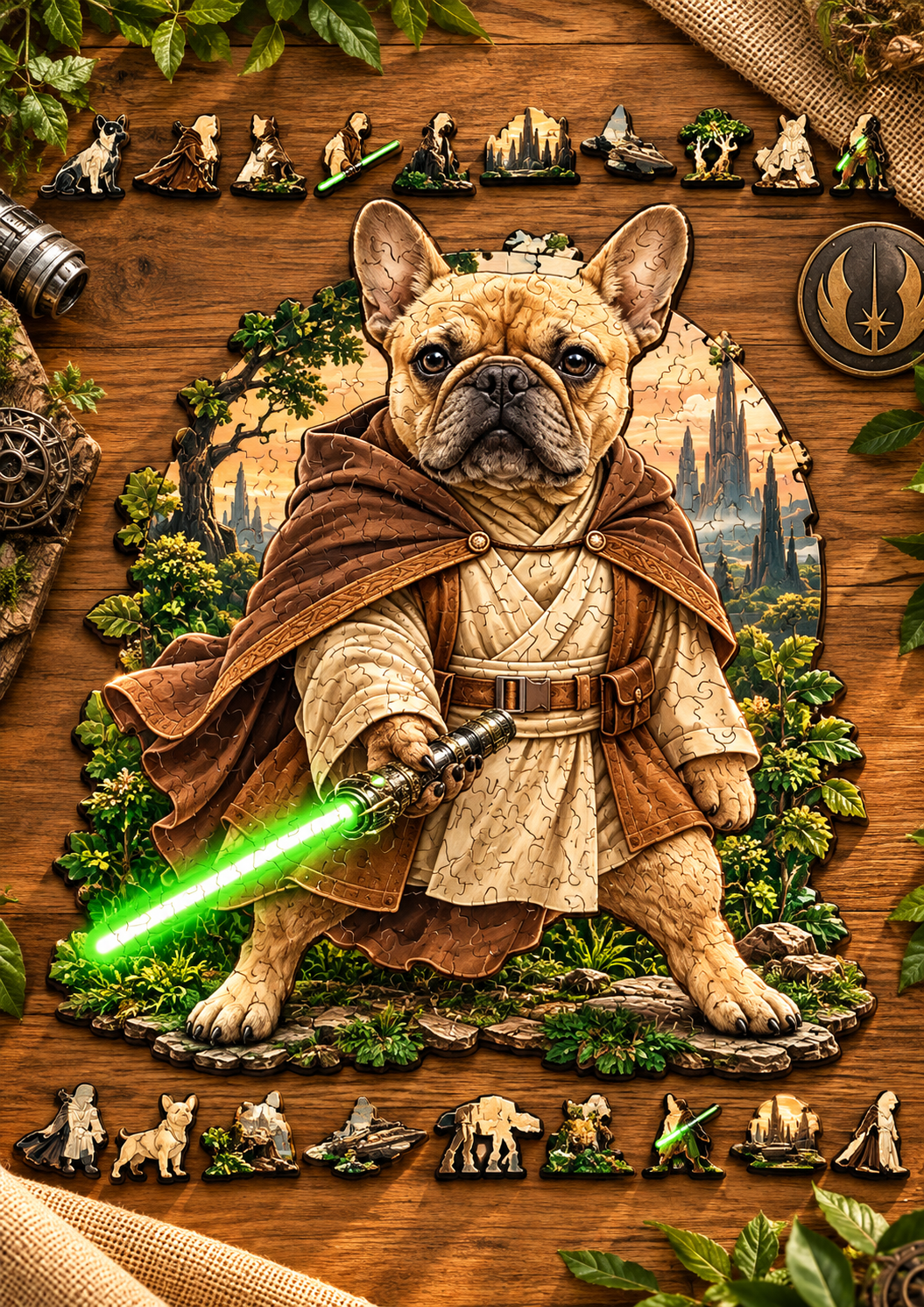 Frenchie Orbit Commander puzzle art australia