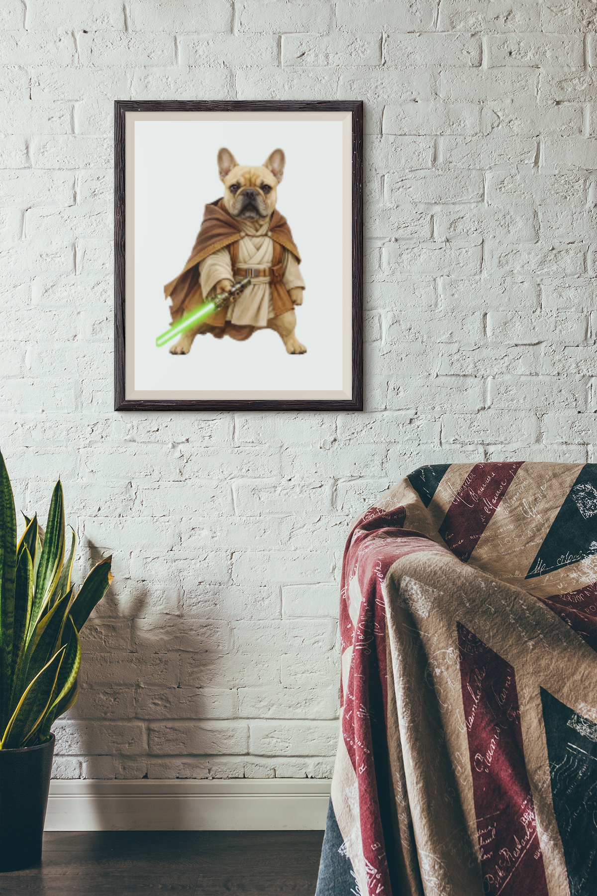 Frenchie Orbit Commander ~ Decorative Wooden Puzzle