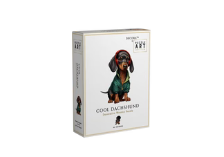 Hip Hop Dachshund Wooden Puzzle