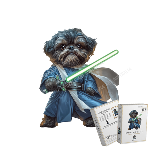 Galactic Shih Tzu Wooden Puzzle
