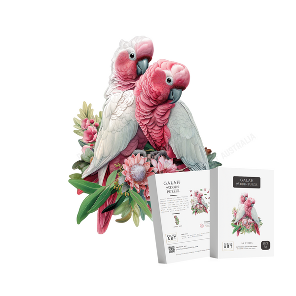 Galah Pair Wooden Puzzle