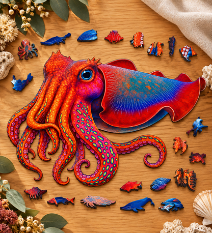 Giant Cuttlefish Wooden Puzzle