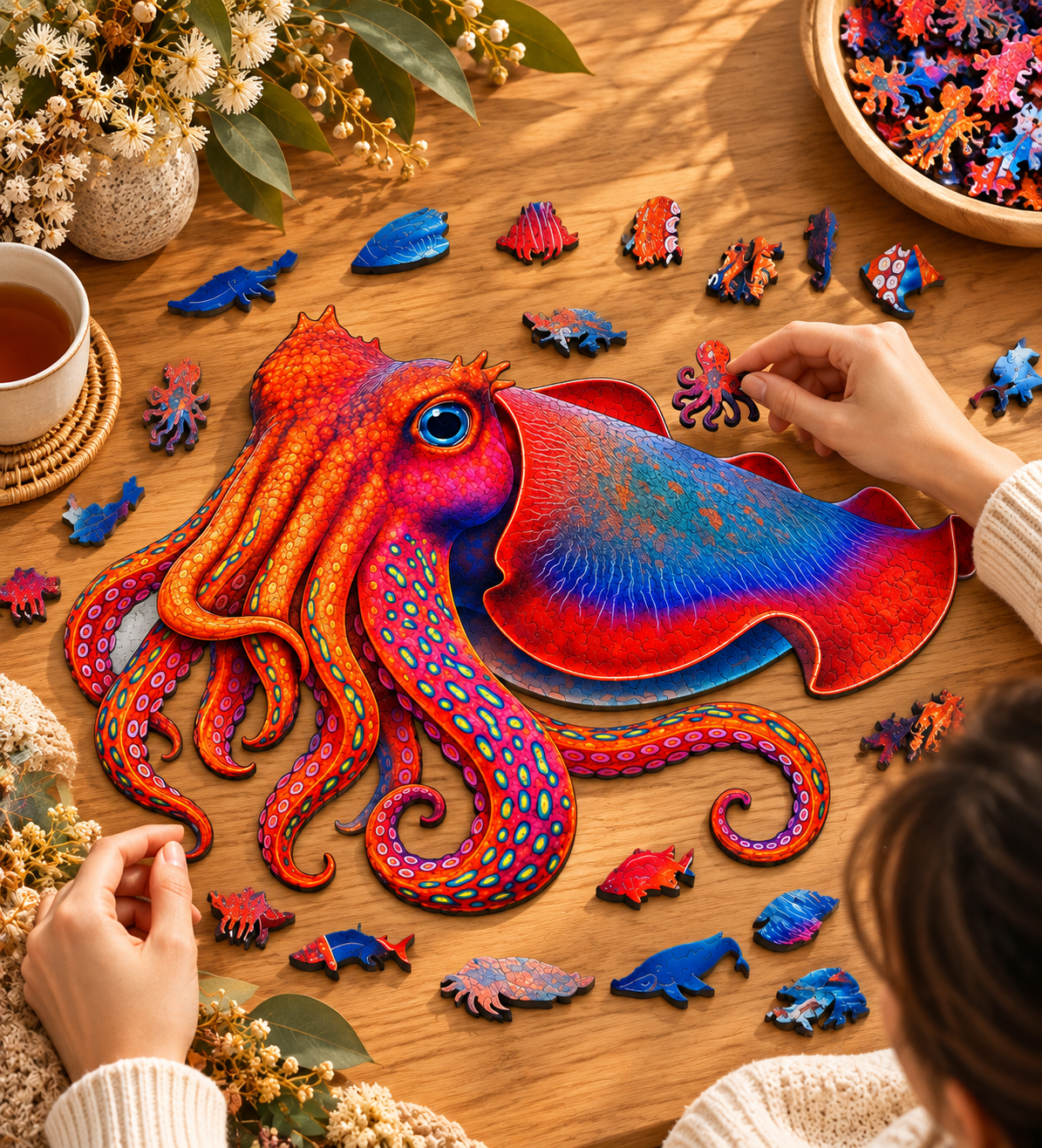 Giant Cuttlefish Wooden Puzzle