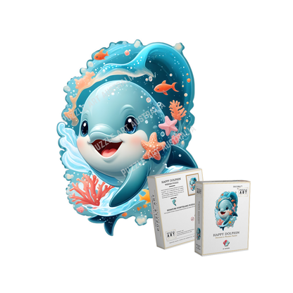 Happy Dolphin Wooden Puzzle