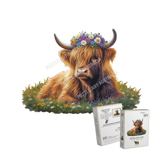 Highland Cow Floral Crown