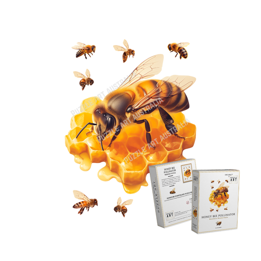 Honey Golden Bee Wooden Puzzle