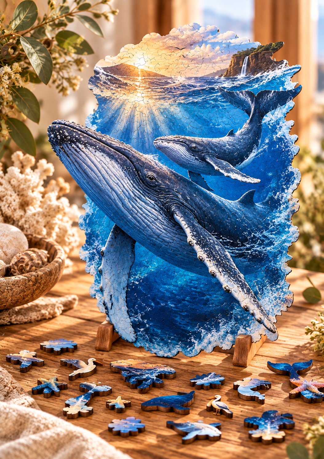 Humpback Rising ~ Decorative Wooden Puzzle