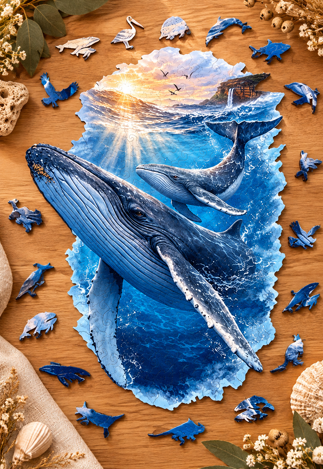Humpback Rising ~ Decorative Wooden Puzzle