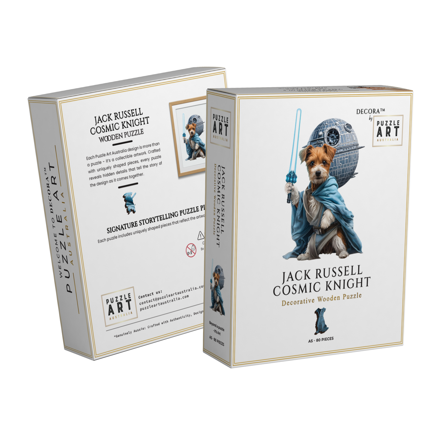Jack Russell Force Knight Wooden Puzzle