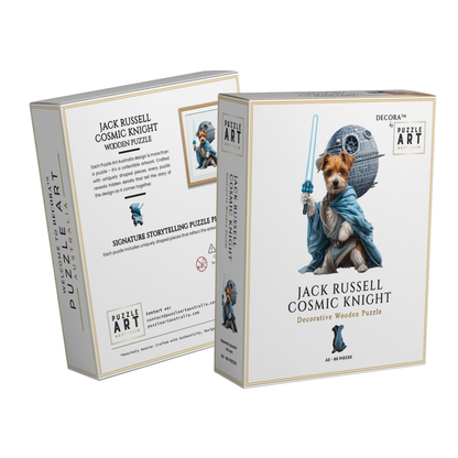Jack Russell Force Knight Wooden Puzzle