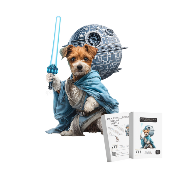 Jack Russell Force Knight Wooden Puzzle