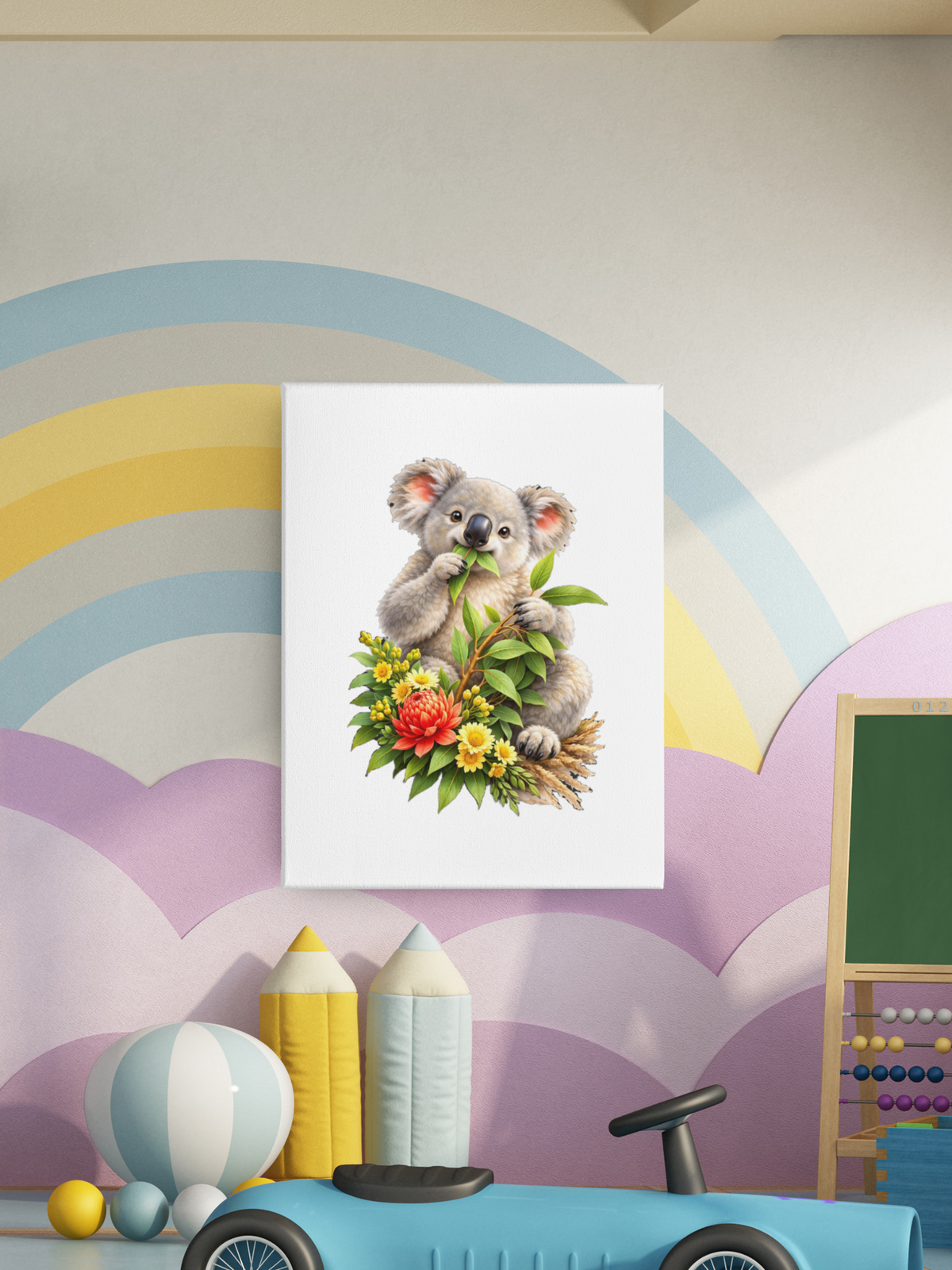 Koala Blossoms and Bites ~ Decorative Wooden Puzzle