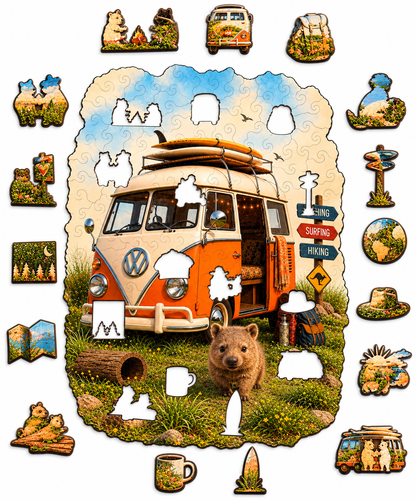 Kombi Adventurer Wooden Puzzle