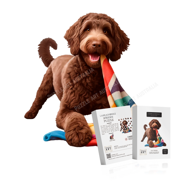 Labradoodle Wooden Puzzle