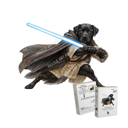 Labrador Cosmic Voyager ~ Decorative Wooden Puzzle