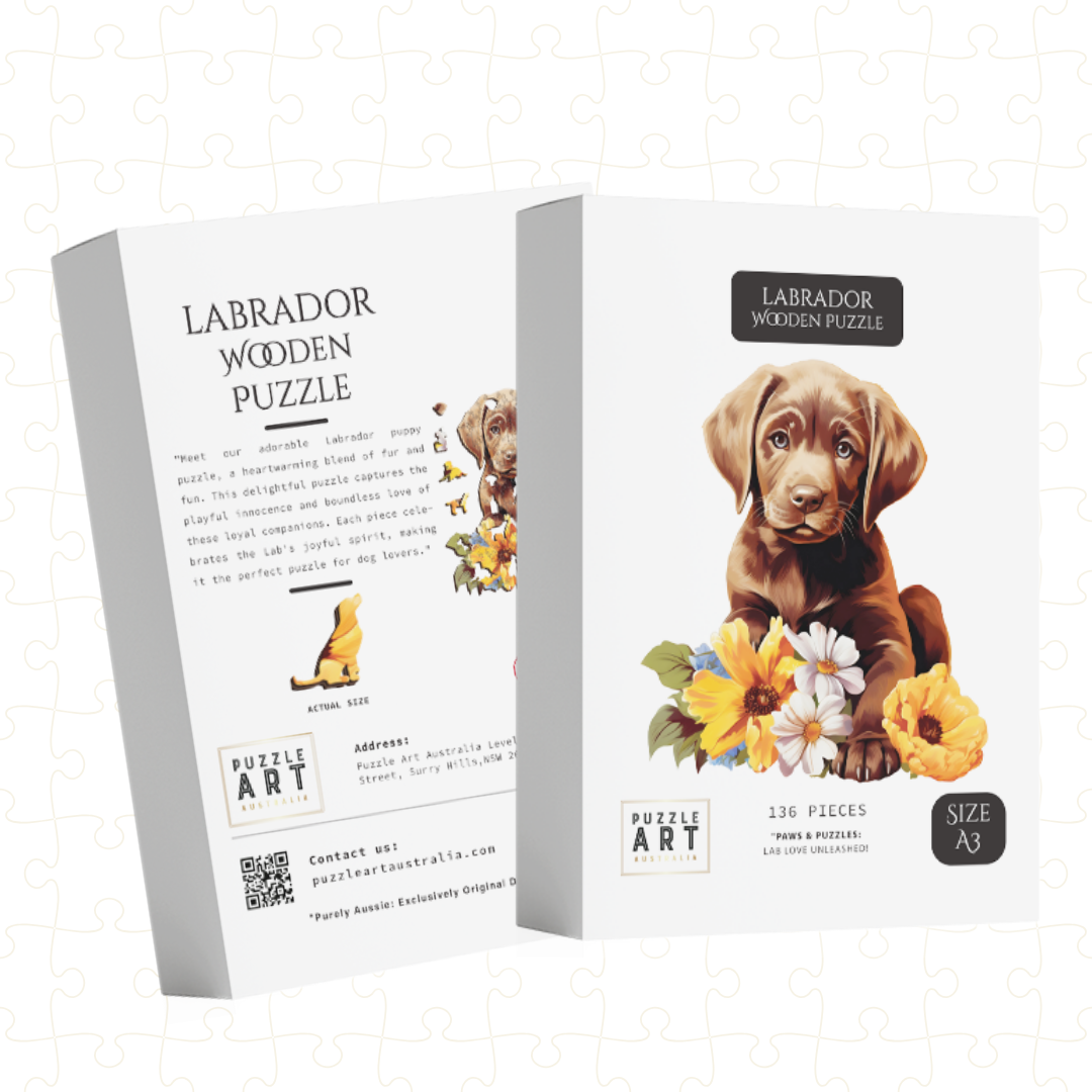 Adorable Lab Puzzle Art Australia